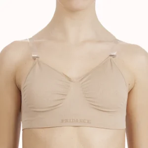 BRASSIÈRE DE DANSE CHAIR BRETELLES TRANSPARENTES PRIDANCE - 29