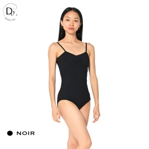 Justaucorps adulte LISA Dansez-Vous? – Microfibre douce, fines bretelles réglables, dos en V