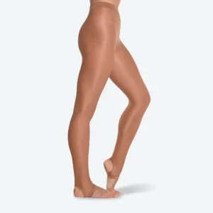 Collants étrier scintillants Dansez-Vous? – Ceinture plate, gousset discret, parfaits pour la scène (S103)